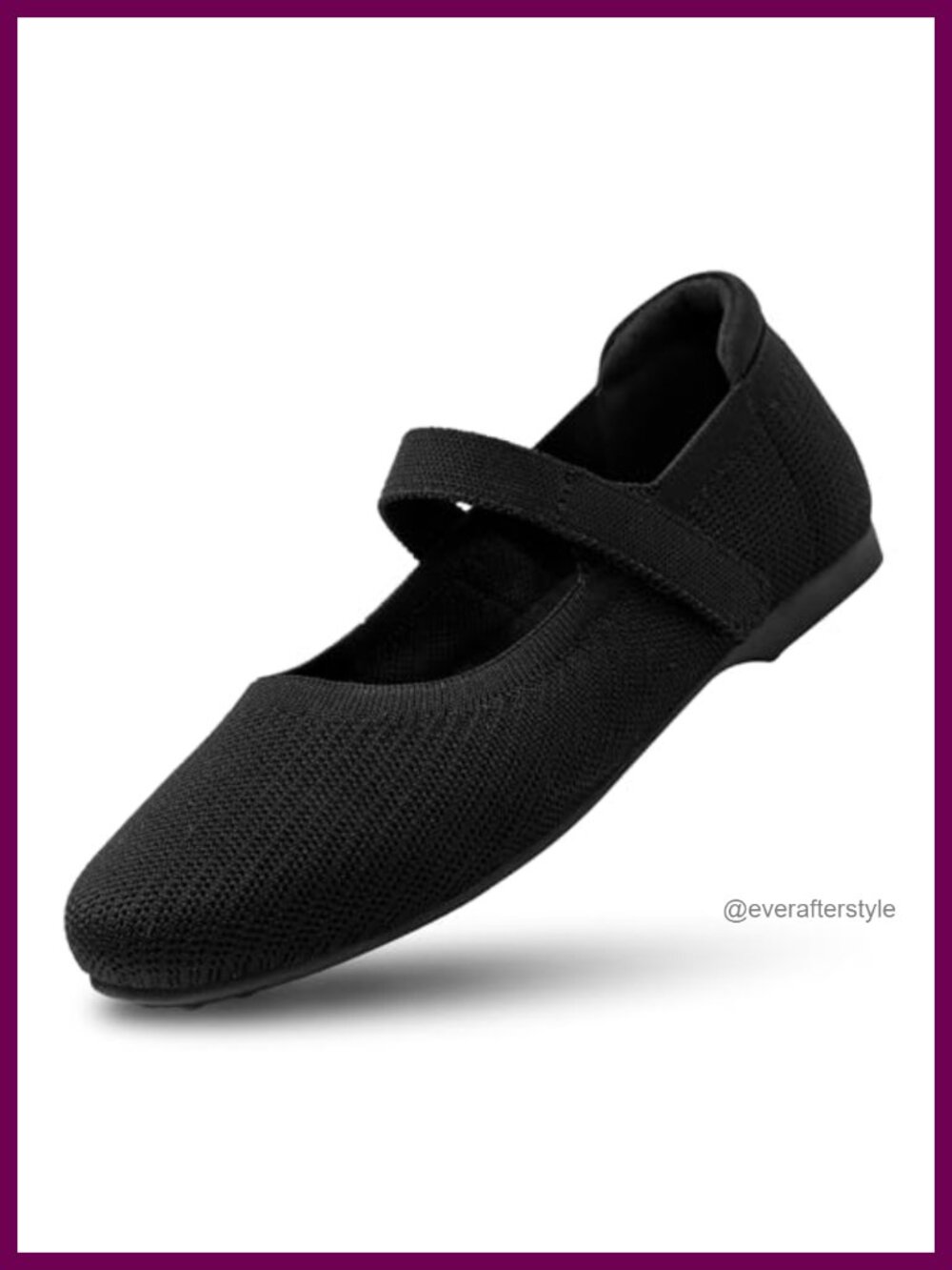 Women's Mary Jane Flats Adjustable Straps Ballet Breathable Slip On Work Casual